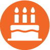 birthday cake icon